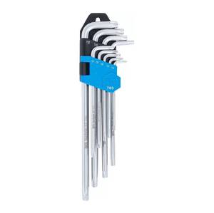 TORX-võtmete komplekt 9 osa T10-T50 ekstra pikad