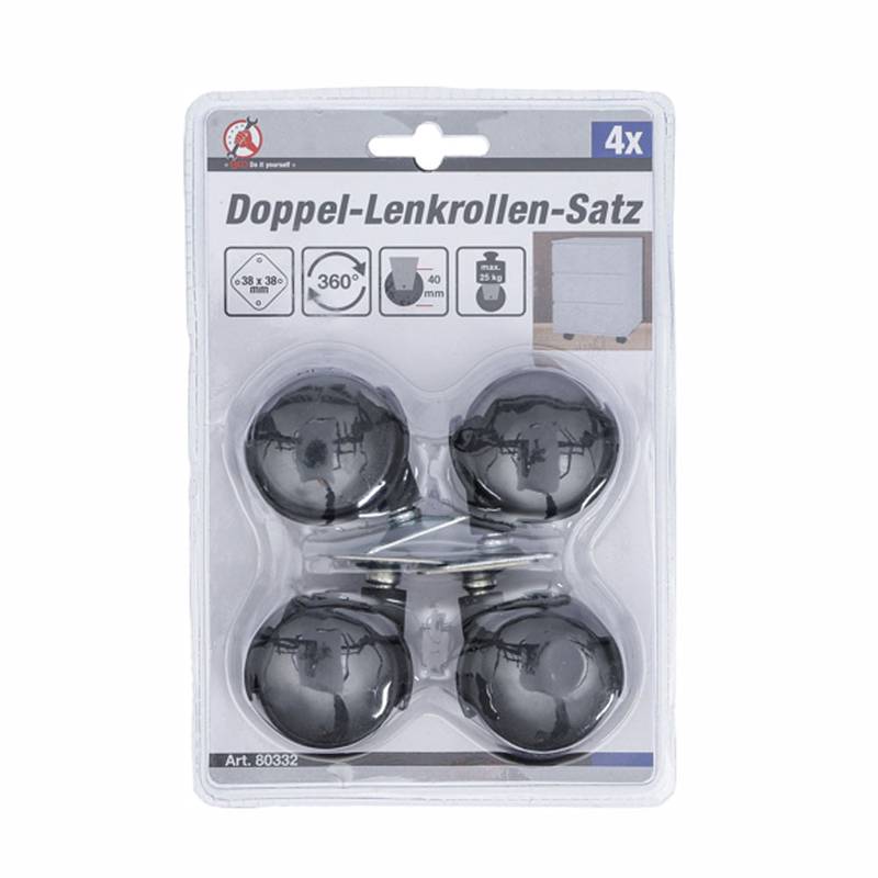 Double Swivel Castors Set | Ø 40 mm | 4 pcs.