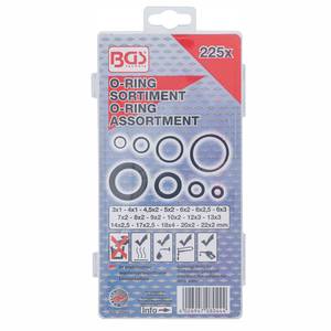 O-Ring Assortment | Ø 3 - 22 mm | 225 pcs.