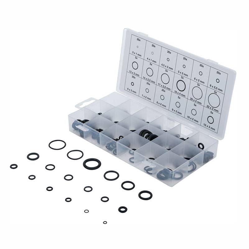 O-Ring Assortment | Ø 3 - 22 mm | 225 pcs.