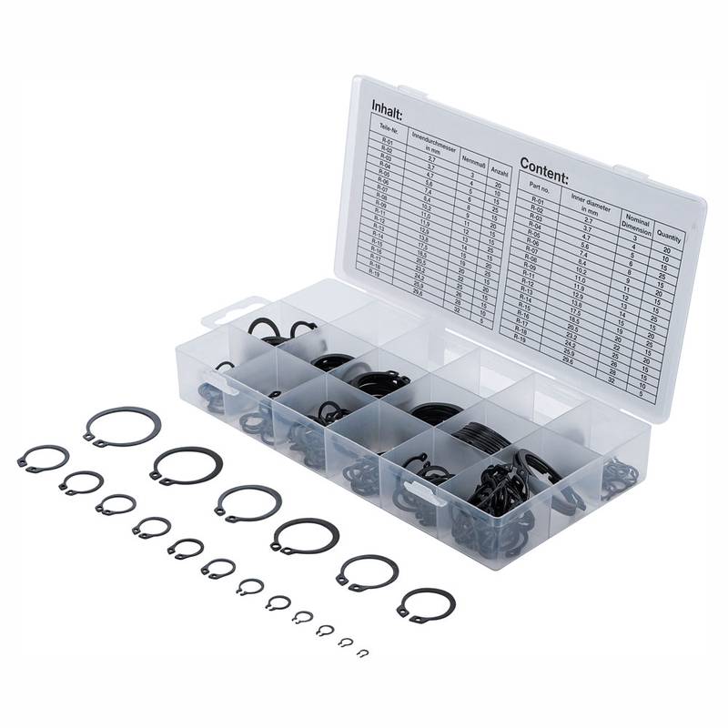 External Circlip Assortment | Ø 3 - 32 mm | 300 pcs.