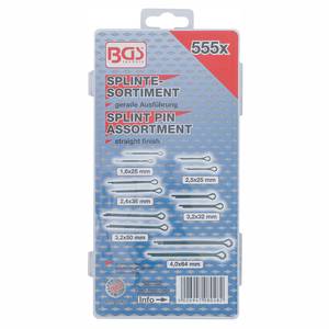 Splint Pin Assortment | Ø 1.6 - 4.0 mm | 555 pcs.