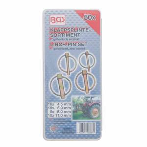 Klapp-splintide komplekt 50 osa
