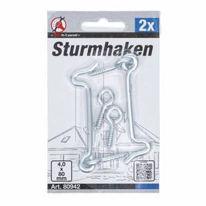 Haakide komplekt 4.0 x 80 mm 2 tk