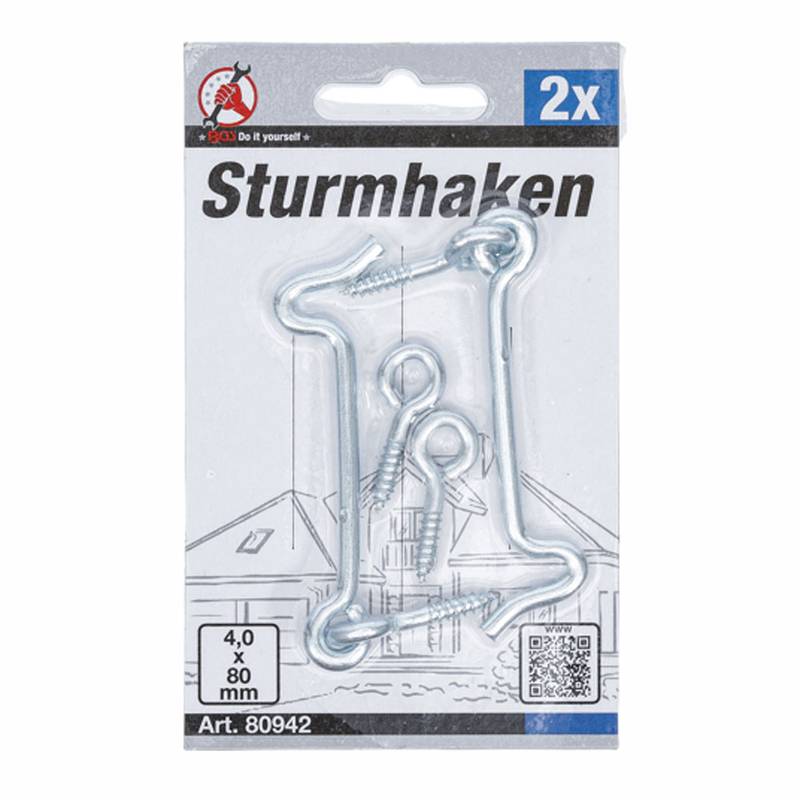 Haakide komplekt 4.0 x 80 mm 2 tk