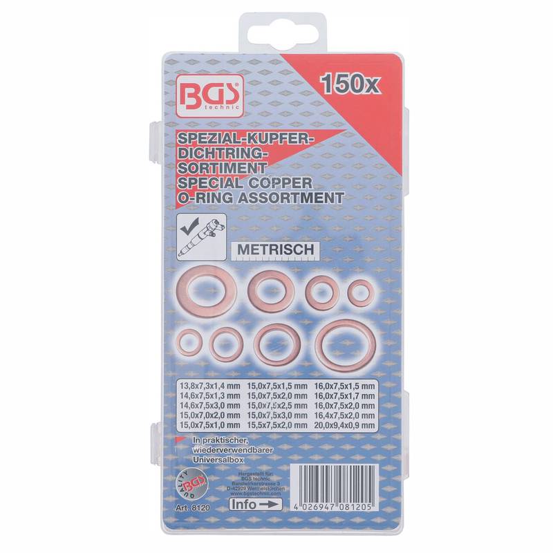 Injector Copper Ring Assortment | 150 pcs.