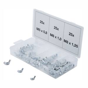 Liblikmutrite komplekt 75 osa M5-M8