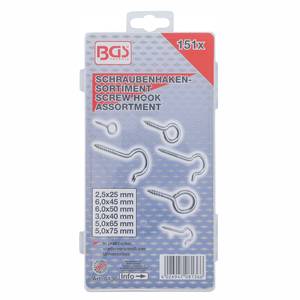 Screw Hook Assortment | 151 pcs.