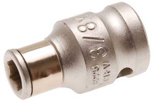 Adapter 1/4" otsikupesa - 3/8" nelikantpesa