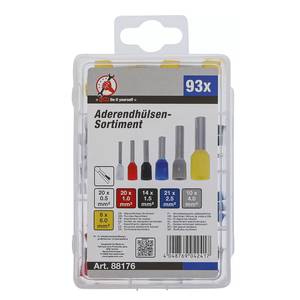 Isoleeritud hülssklemmide komplekt, 93-osaline