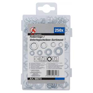 Seibide / vedruseibide komplekt Ø 4 - 8 mm 250 osa