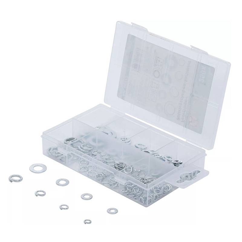 Seibide / vedruseibide komplekt Ø 4 - 8 mm 250 osa