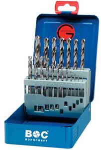 HSS-G DIN 338 fully-ground type N in BC-Metal-Box19-pcs. 1,0 - 10,0 x 0,5 mm inc. / MG 10