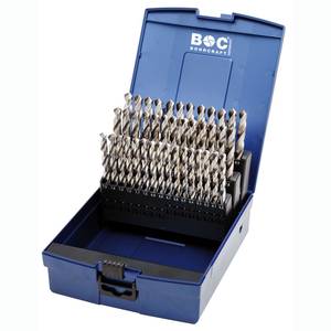 HSS-E DIN 338 cobalt type N in ABS-Box51-pcs. 1,0 - 6,0 x 0,1 mm inc. / KE591