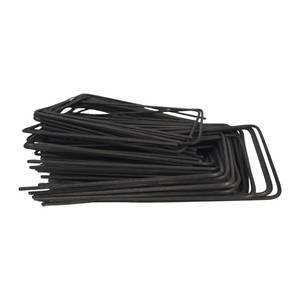 Metal U-shaped fixing pegs for crop cover, 15x7.7x15 cm, 100 pcs
