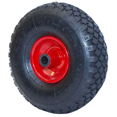 Pneumatic wheel 10*4.00-4, 100X20mm ASS