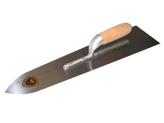 Floor levelling smoother 500 x 120 mm, pointed tip, aluminium support