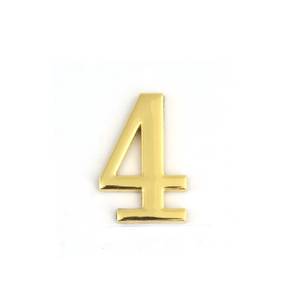 Uksenumber Nr.4 kuldne 45mm
