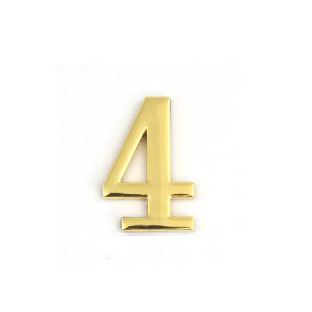 Uksenumber Nr.4 kuldne 45mm