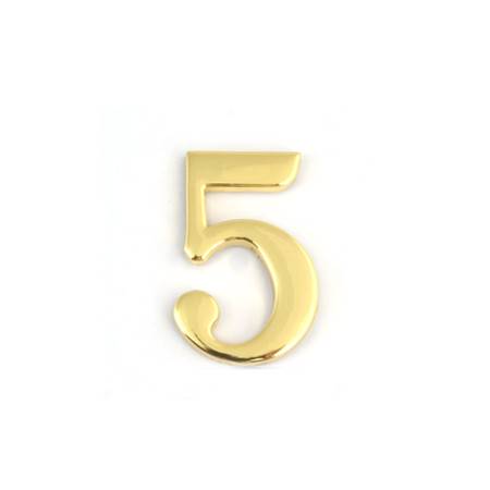 Uksenumber Nr.5 kuldne 45mm