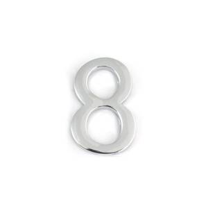 Uksenumber Nr.8 kroomitud 45mm