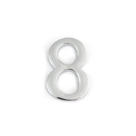 Uksenumber Nr.8 kroomitud 45mm