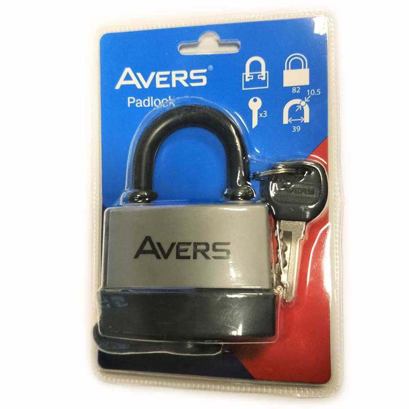 Padlock APECS PDR-50-75, steel, 3 keys, blister pack