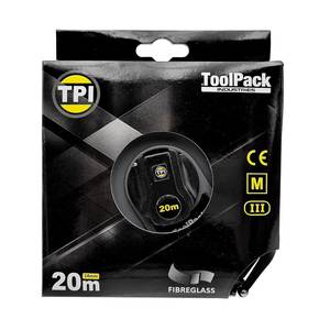 Long fibreglass measuring tape "Poole" 20m/14mm
