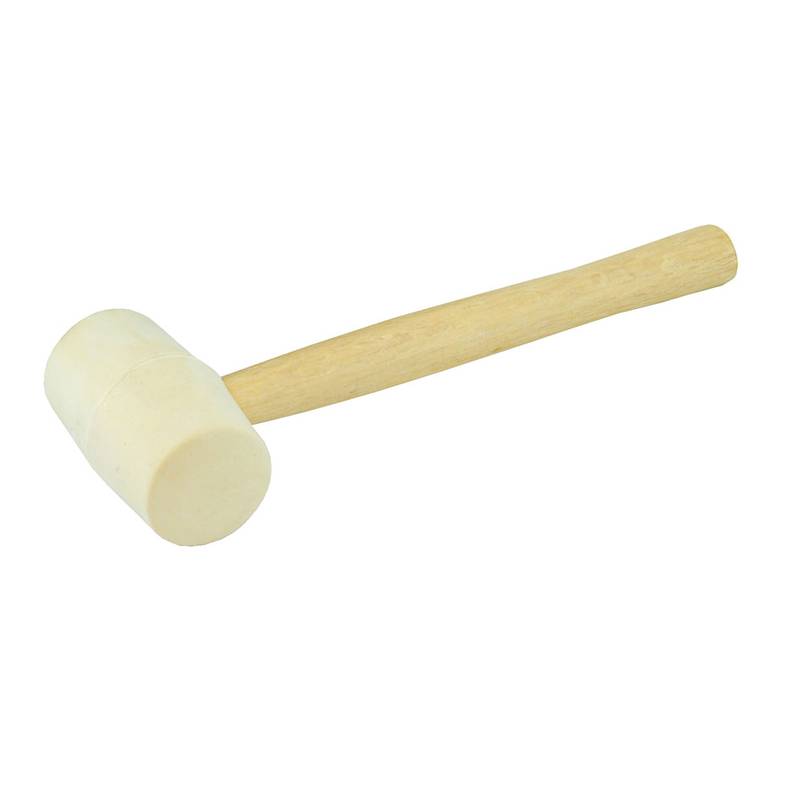 Kummihaamer puitvarrega 65mm 390g valge