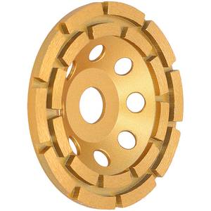 Segmented double row cup grinding wheel 125 mm
