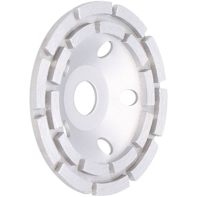 Segmented double row cup grinding wheel 125 mm