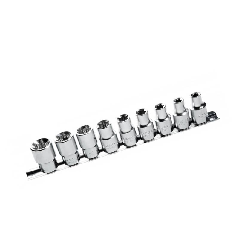 Torx padrunvõtmete komplekt, 1/2″, 9-osaline, CrV50BV30