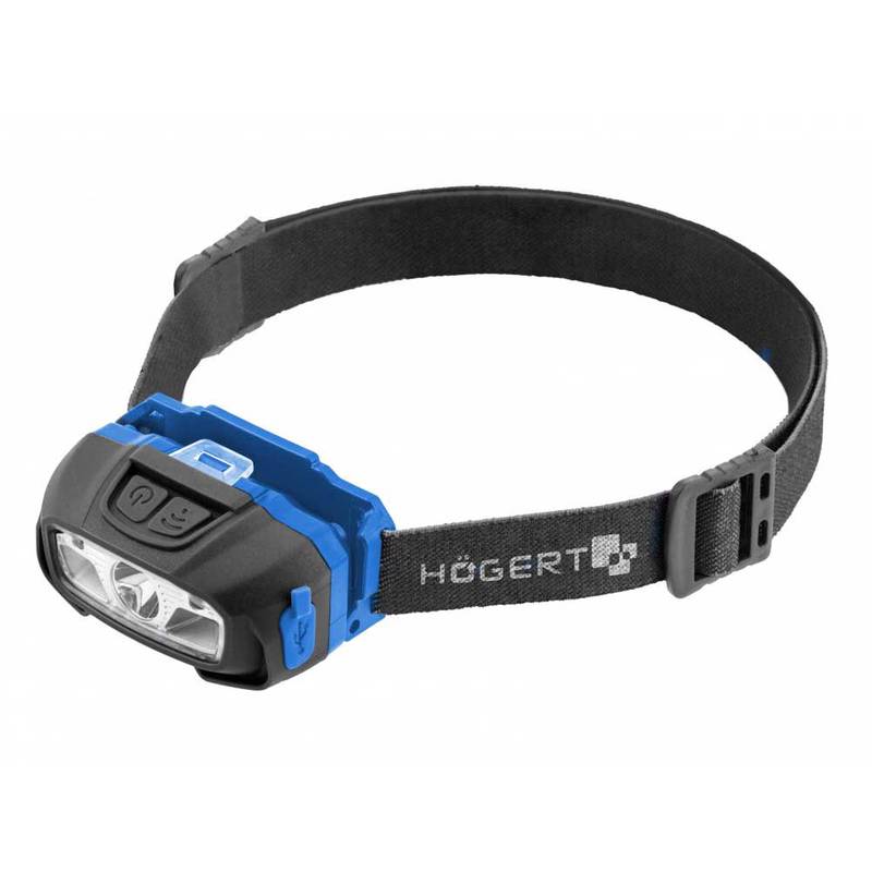 USB 6 Function LED Headlamp with Motion Sensor
