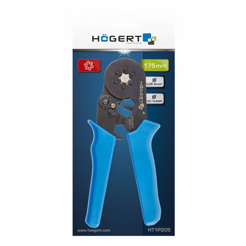 Crimping Pliers for Ferrules, 0.25-6.0 mm²