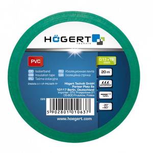 Isolatsiooniteip 0,13x19mm x 20m roheline