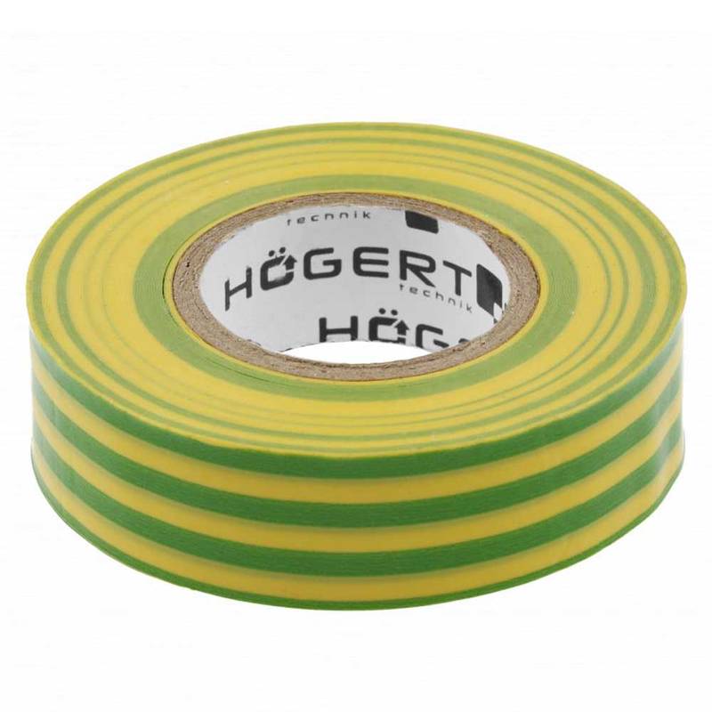 Insulating tape PVC, yellow-green