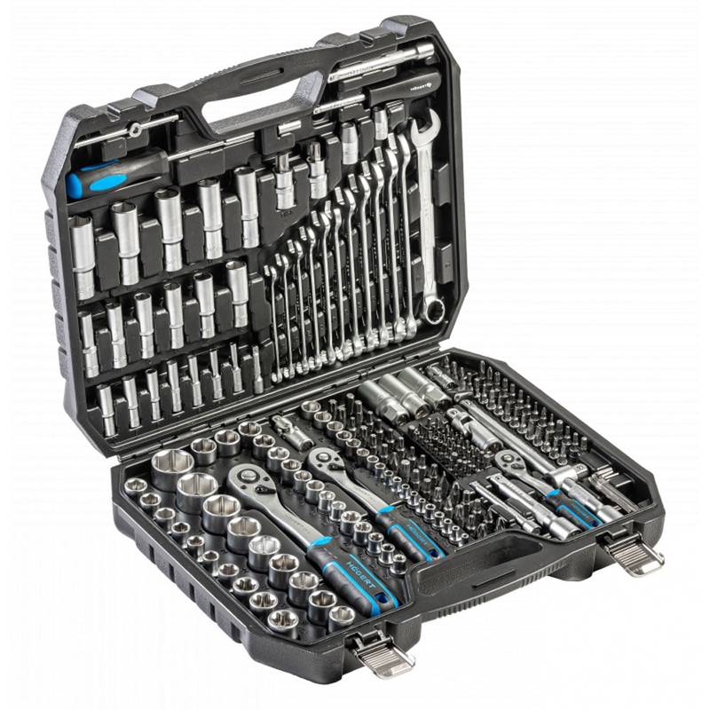 Tool set 222 pcs, CrV steel, ratchet handle 72 T