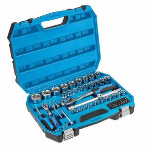 Tool set 89 pcs, two-color suitcase