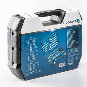 Tool set, 85 pcs, two-color suitcase