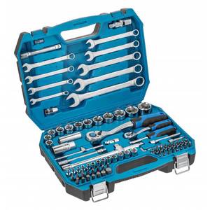 Tool set, 85 pcs, two-color suitcase