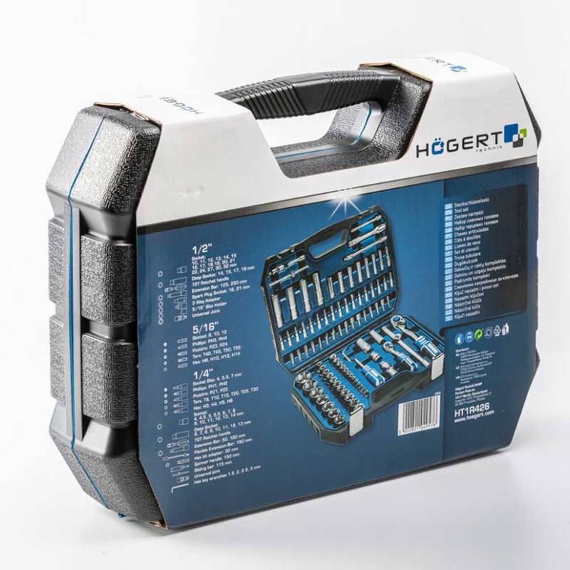 Tool set 95 pcs, two-color suitcase