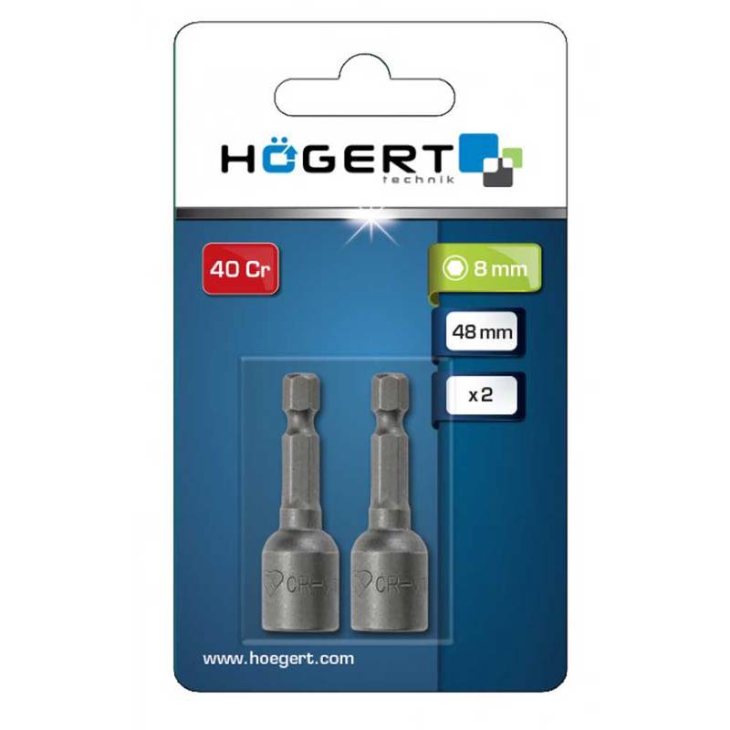 Padrunotsik 8mm 1/4" 2tk magnetiga