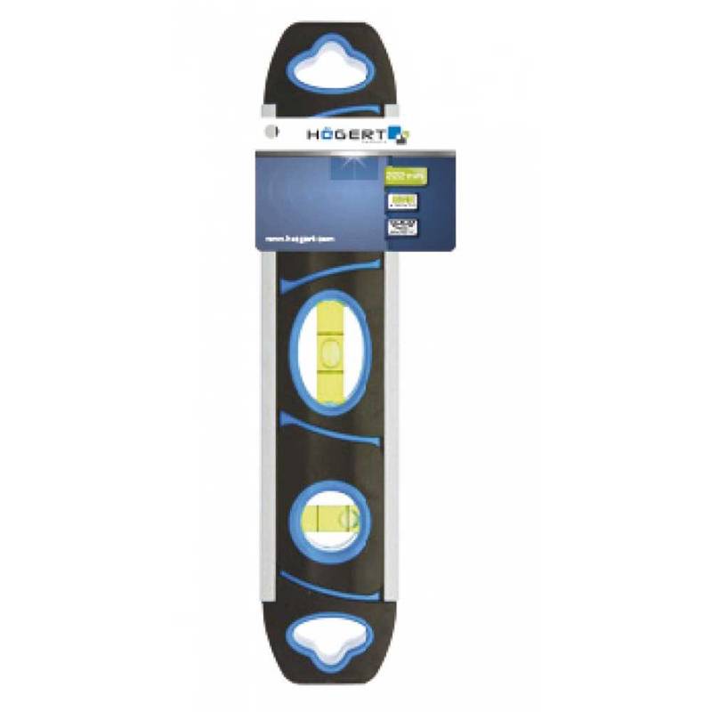 Spirit level Torpedo 230 mm, 3 bubble levels
