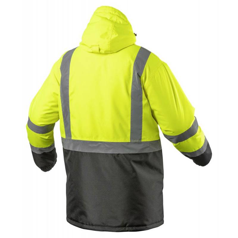 LEDA insulated warning jacket, yellow