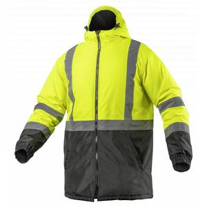 LEDA insulated warning jacket, yellow