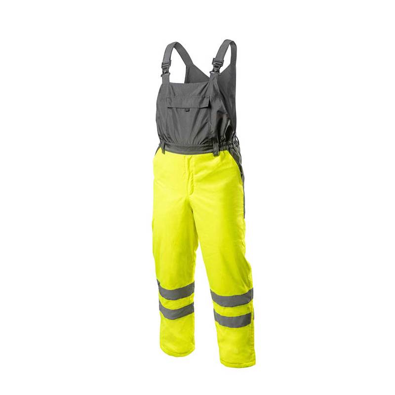 Tööpüksid poolkombe AICH Hi-Viz kollane S/T