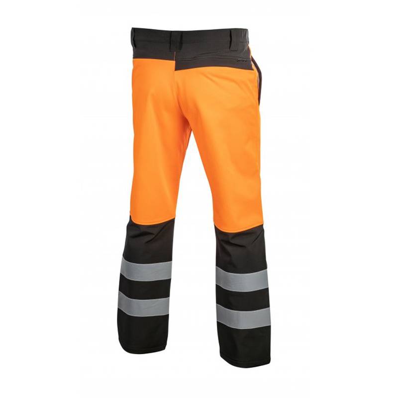 TRAUN softshell warning trousers orange