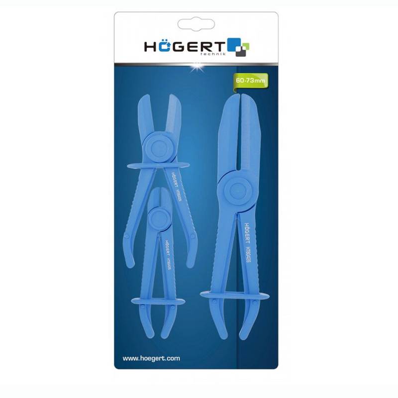 Painduvate voolikute sulgemistangide komplekt, 3 tk, 6,3–57 mm