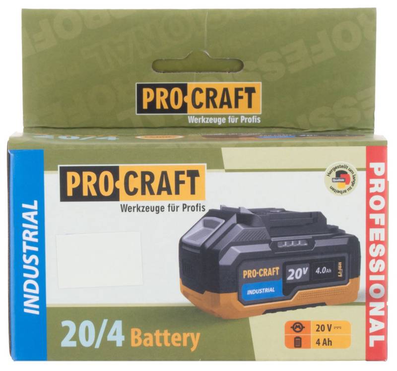 Aku Procraft Industrial 20V, 4.0Ah (Li-ion)