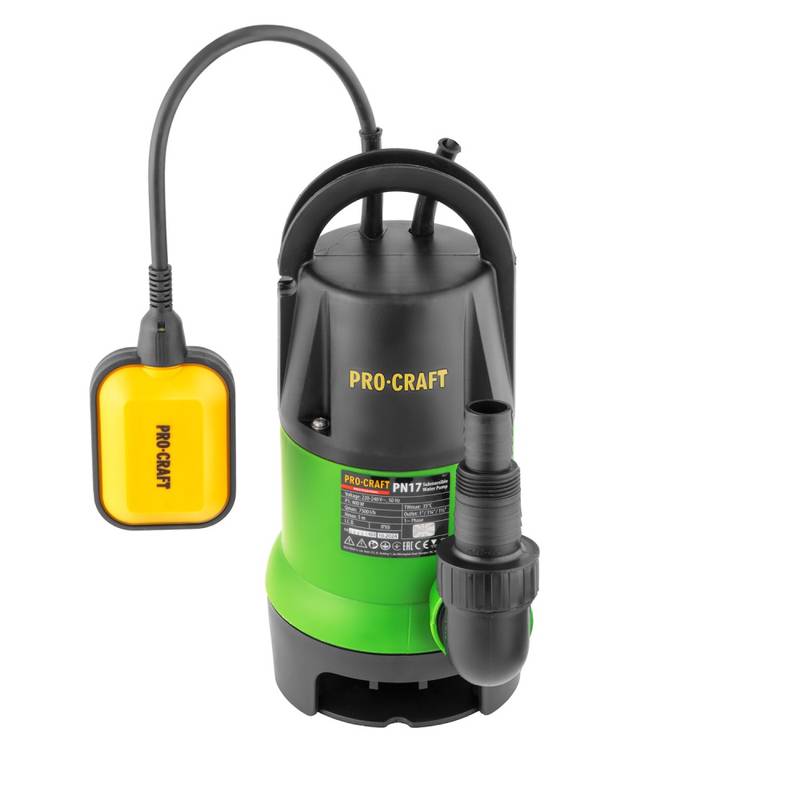 Submersible Pump Procraft PN17, 400W, 7500l/h (for Clean and Dirty Water)